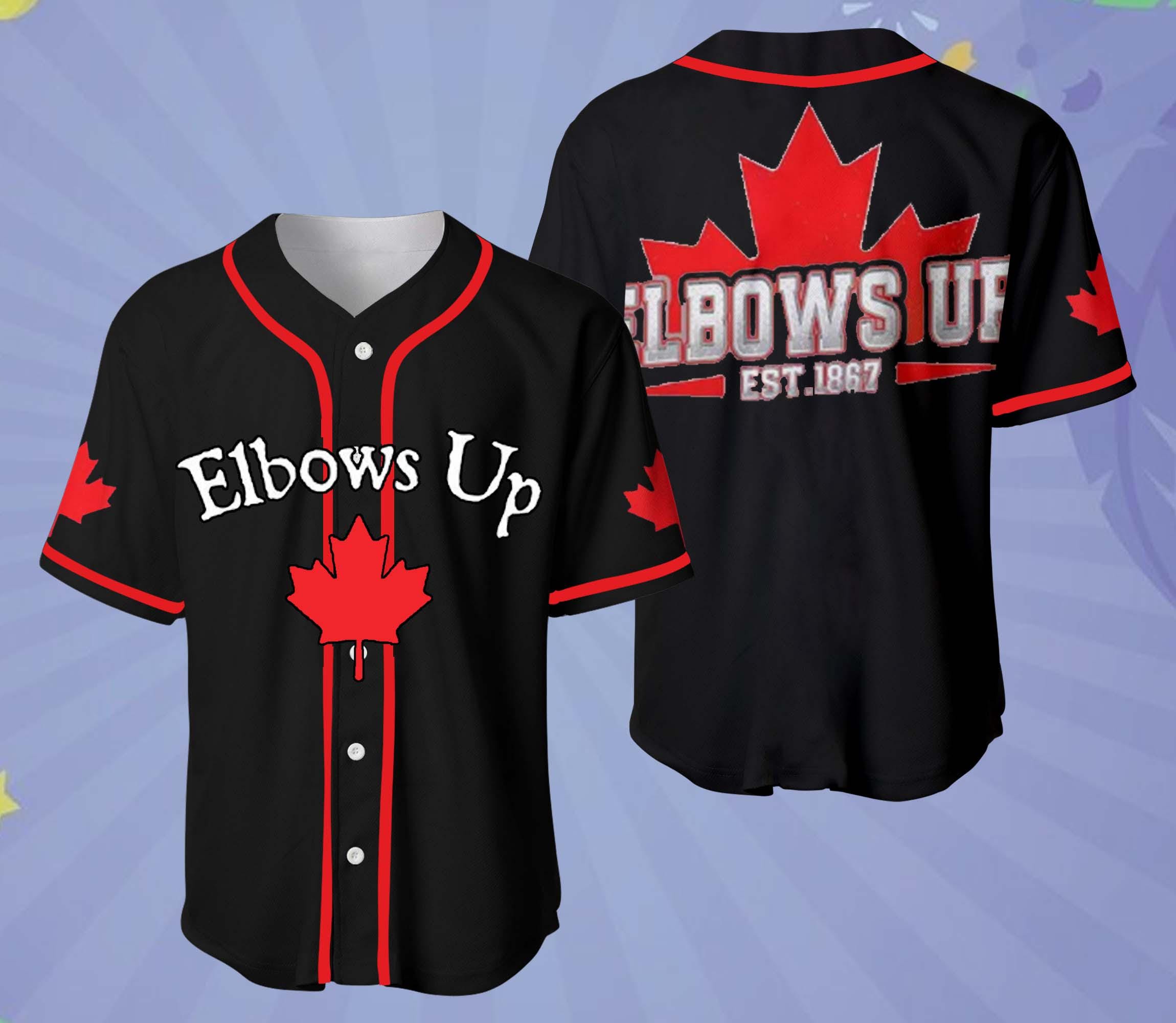 Canada Elbows Up 1867 Baseball Jersey Shirt, Canadian Jersey Shirt