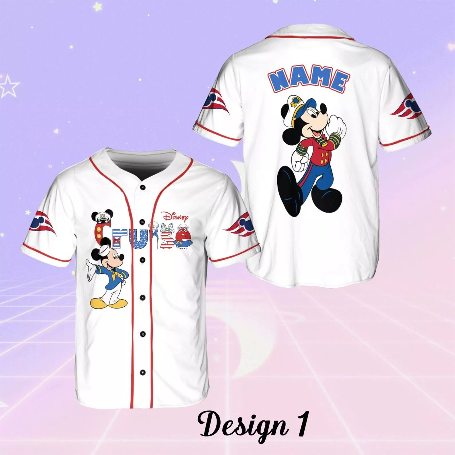 Personalized Mickeyy & Friends Crew Let's Cruise Trip 2025 Baseball Jersey Shirt