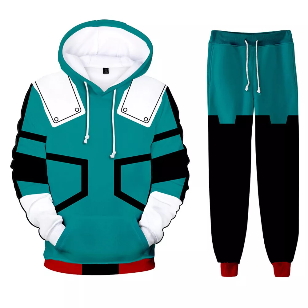 Midoriya Izuku Cosplay Hoodie Pants 3d Print