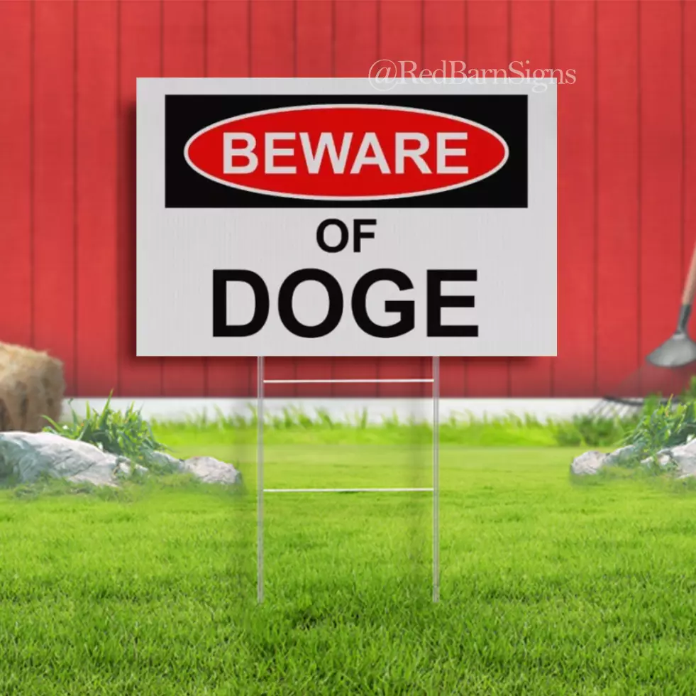 Beware Of Doge Anti Trump For President Democrats Gift Yard Sign