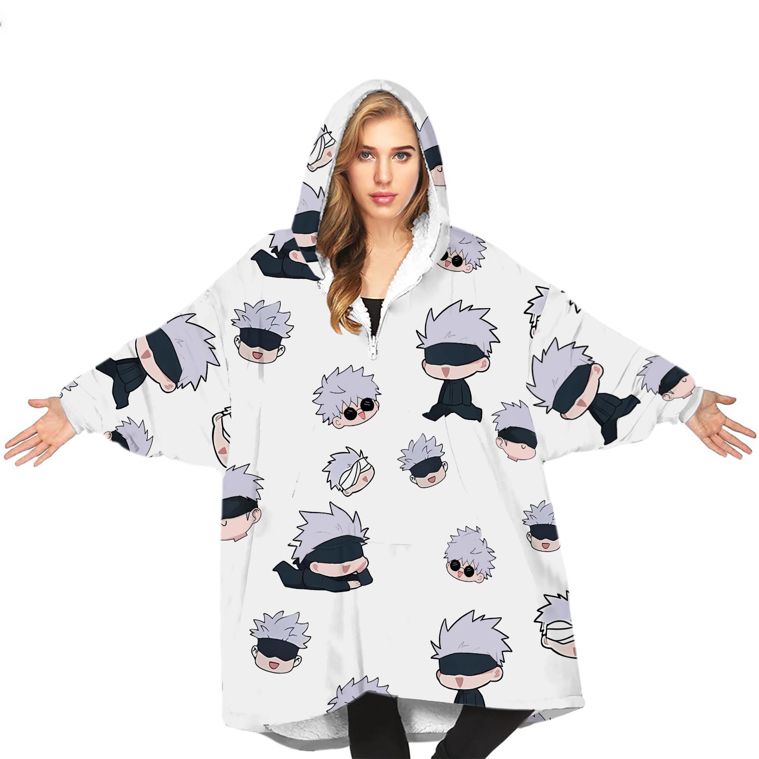 Gojo Blanket Hoodie Staffy Oversize Blanket Hoodie