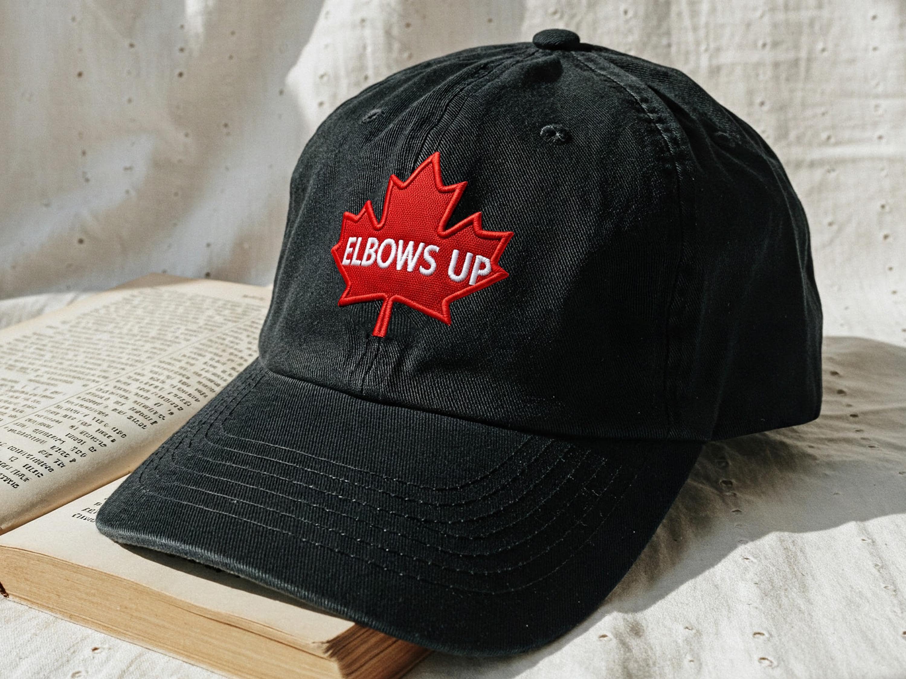 Elbows Up Baseball Cap Canada Pride Hat Canadian Gift Idea Hat Maple Leaf