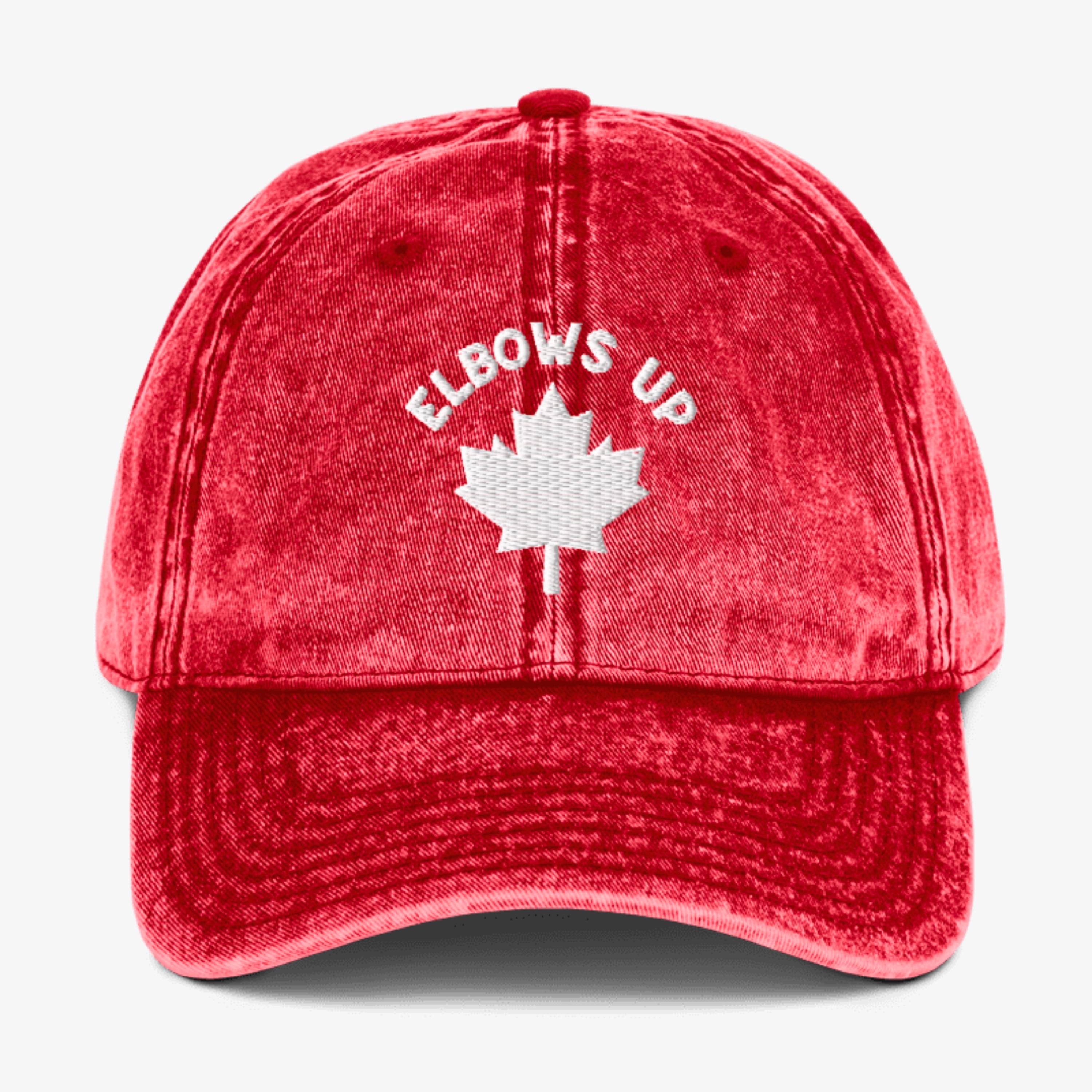 Elbows Up // Vintage Style Cap