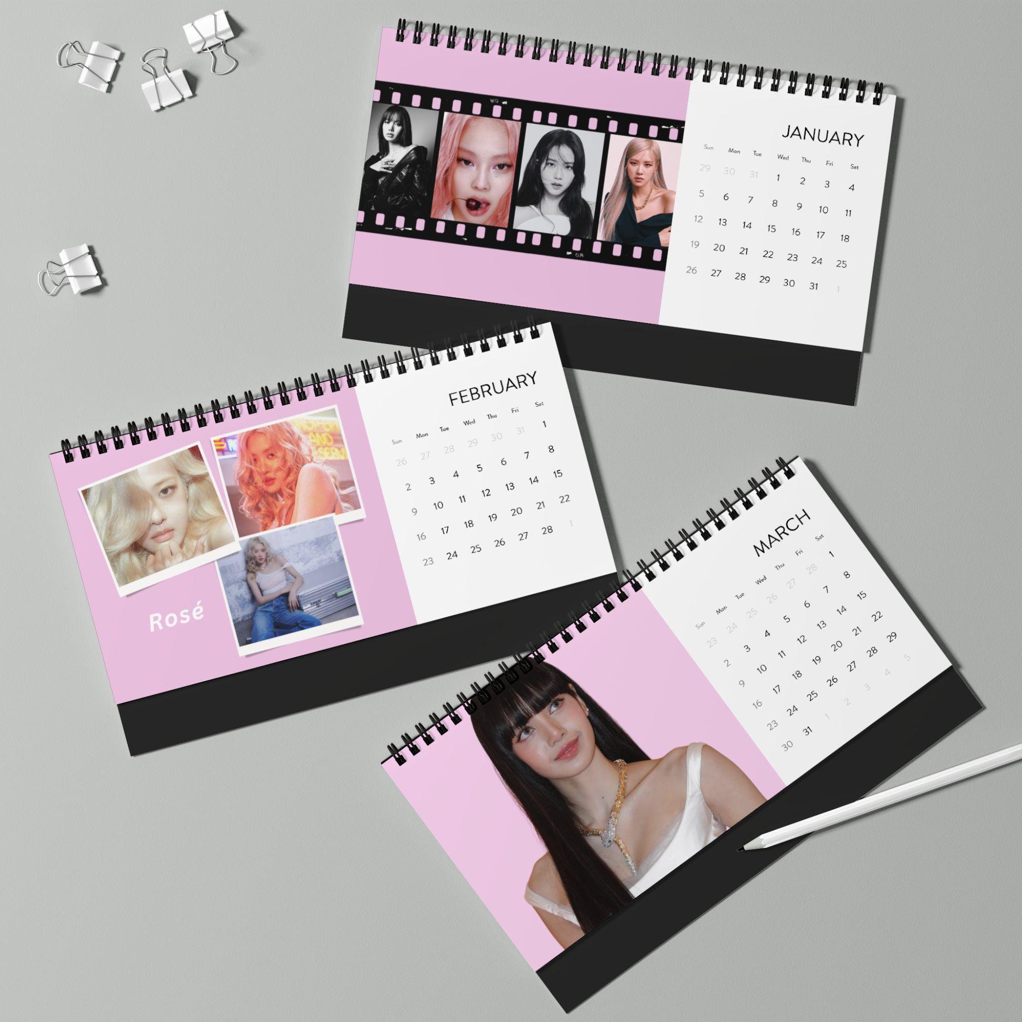 Blackpink Desk Calendar 2025, Kpop Calendar