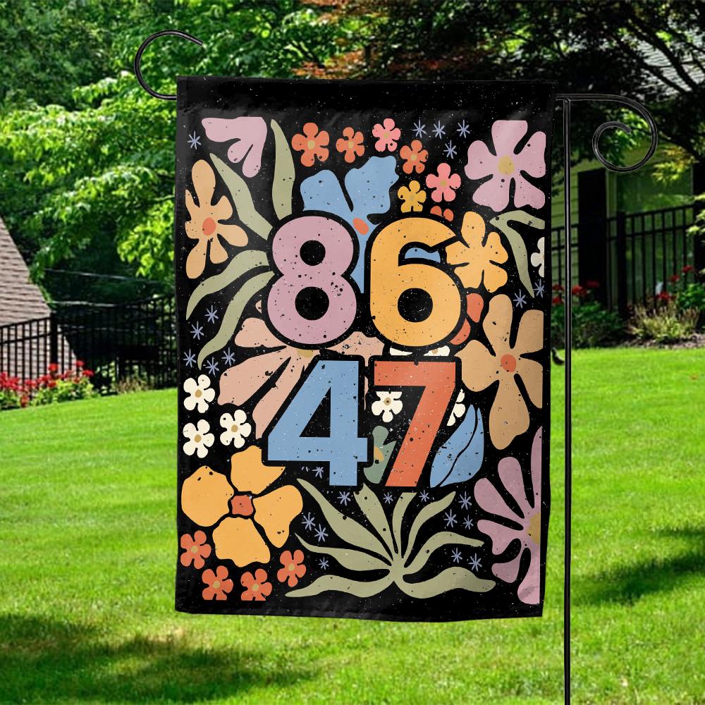 8647 Floral Garden Flag, Feminist Flag, Pro Immigration Flag