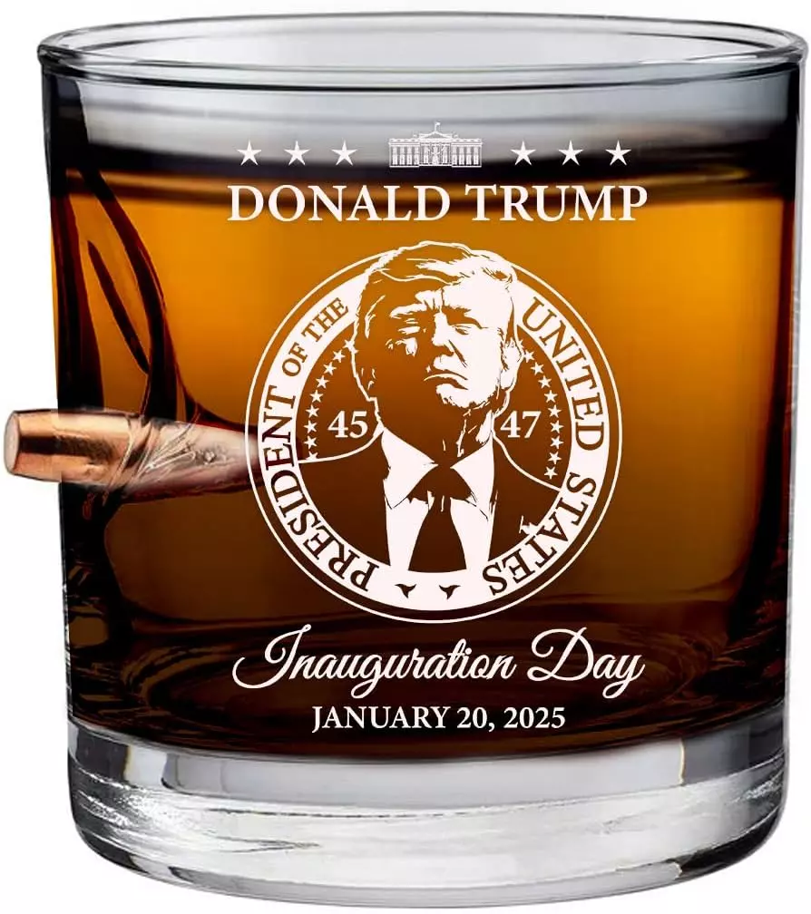 Trump Inauguration Whiskey Glass - A Unique Gift For Supporters