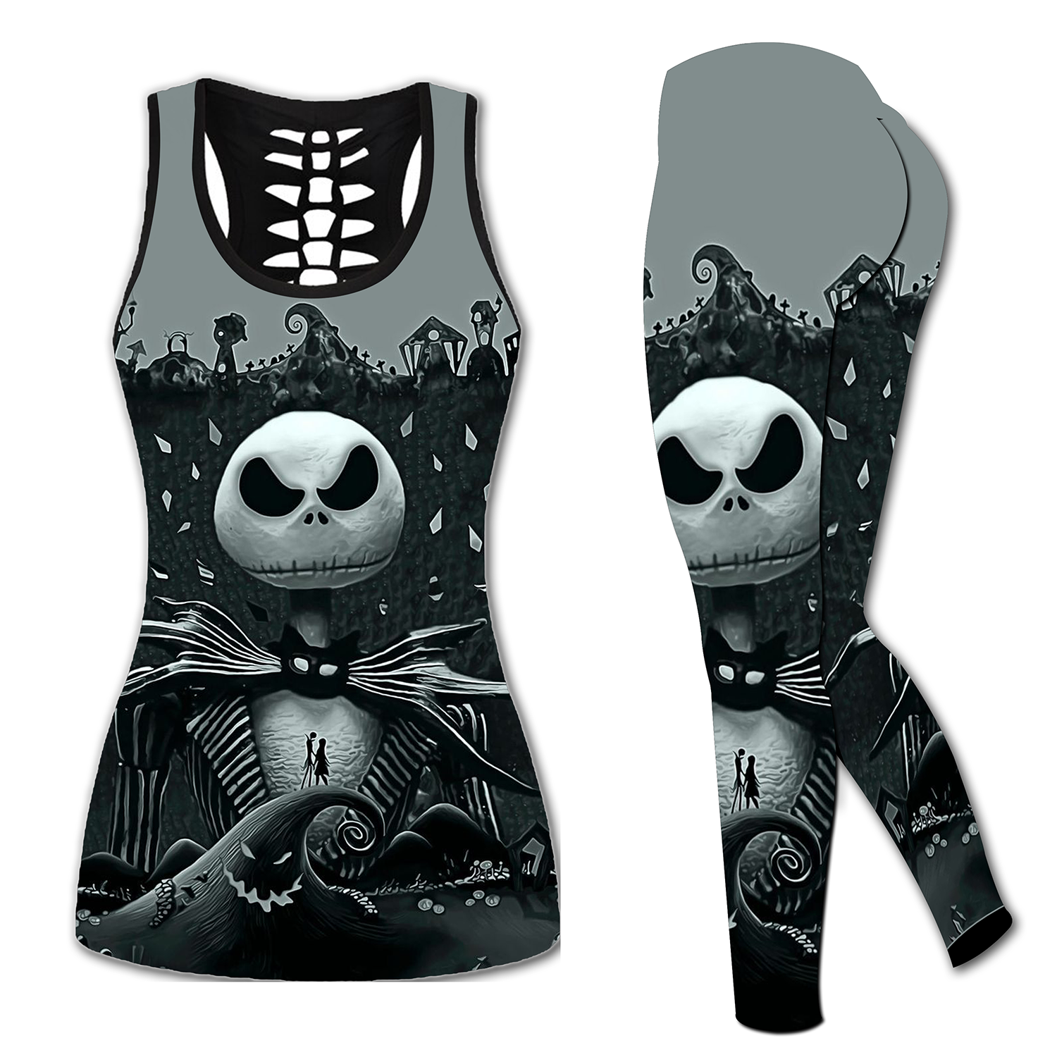 Skellington Tank Top, Skellington Legging, Jack Women Tank Top