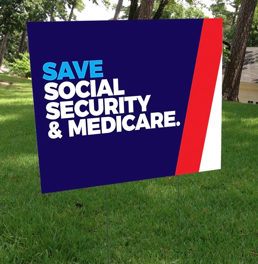 Save Social Security & Medicare Yard Sign