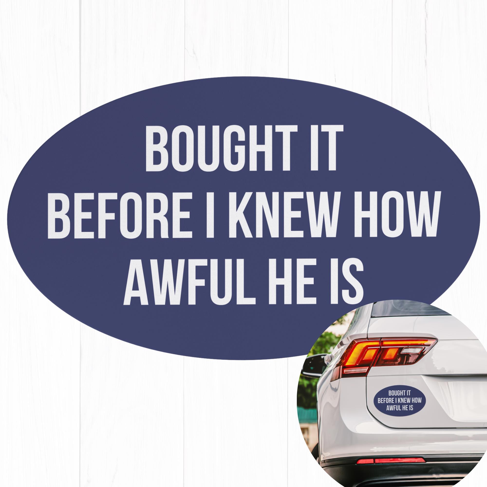 Regret Magnet Anti Elon Car Magnet -