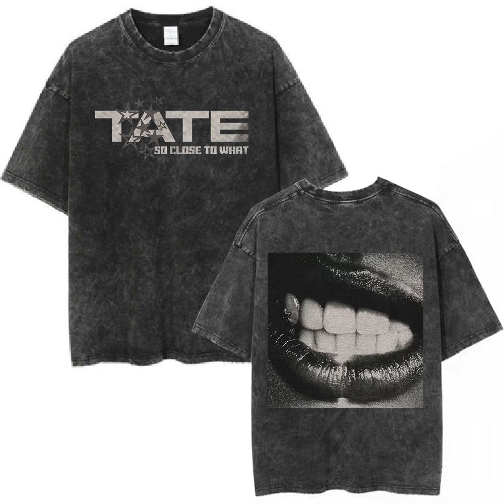 Tate Mcrae So Close To What Double Sided Mineral Wash T-shirt