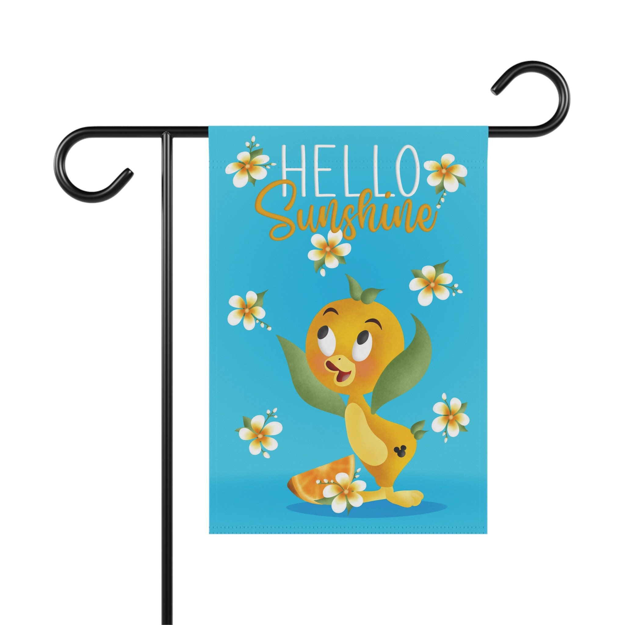 Disneyyy Orange Bird Summer Garden Flag, Disneyyy Garden Decor