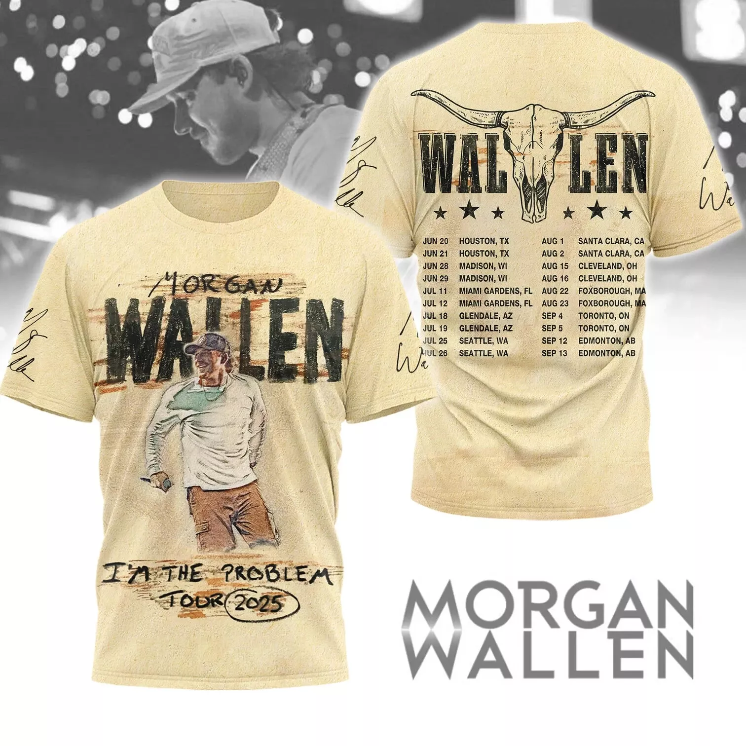Wallen Western I’m The Problem Tour 2025 Shirt