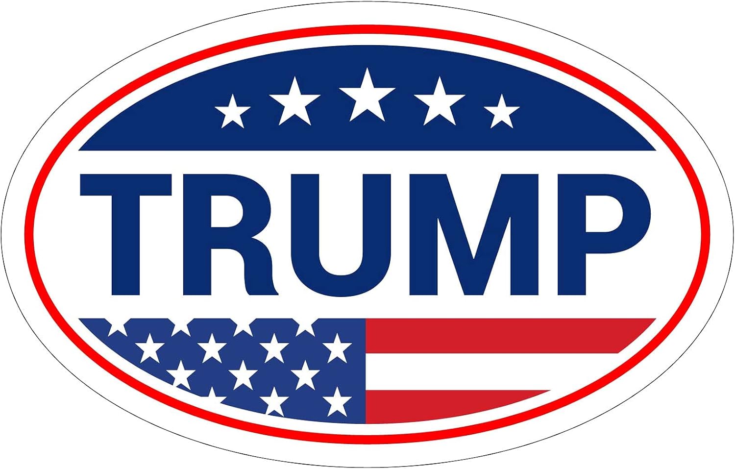 *oval Car Magnet* Trump Bumper Sticker Magnet O127