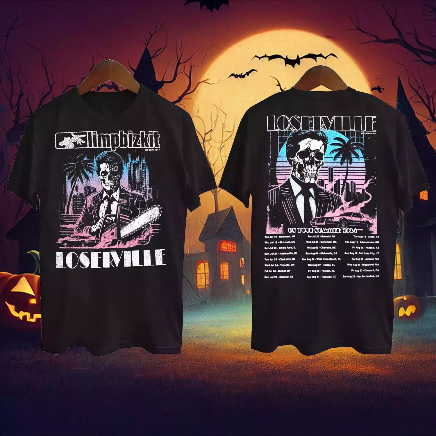 Rare !!! Limp Bizkit Loserville 2024 Merch Tour T-shirt
