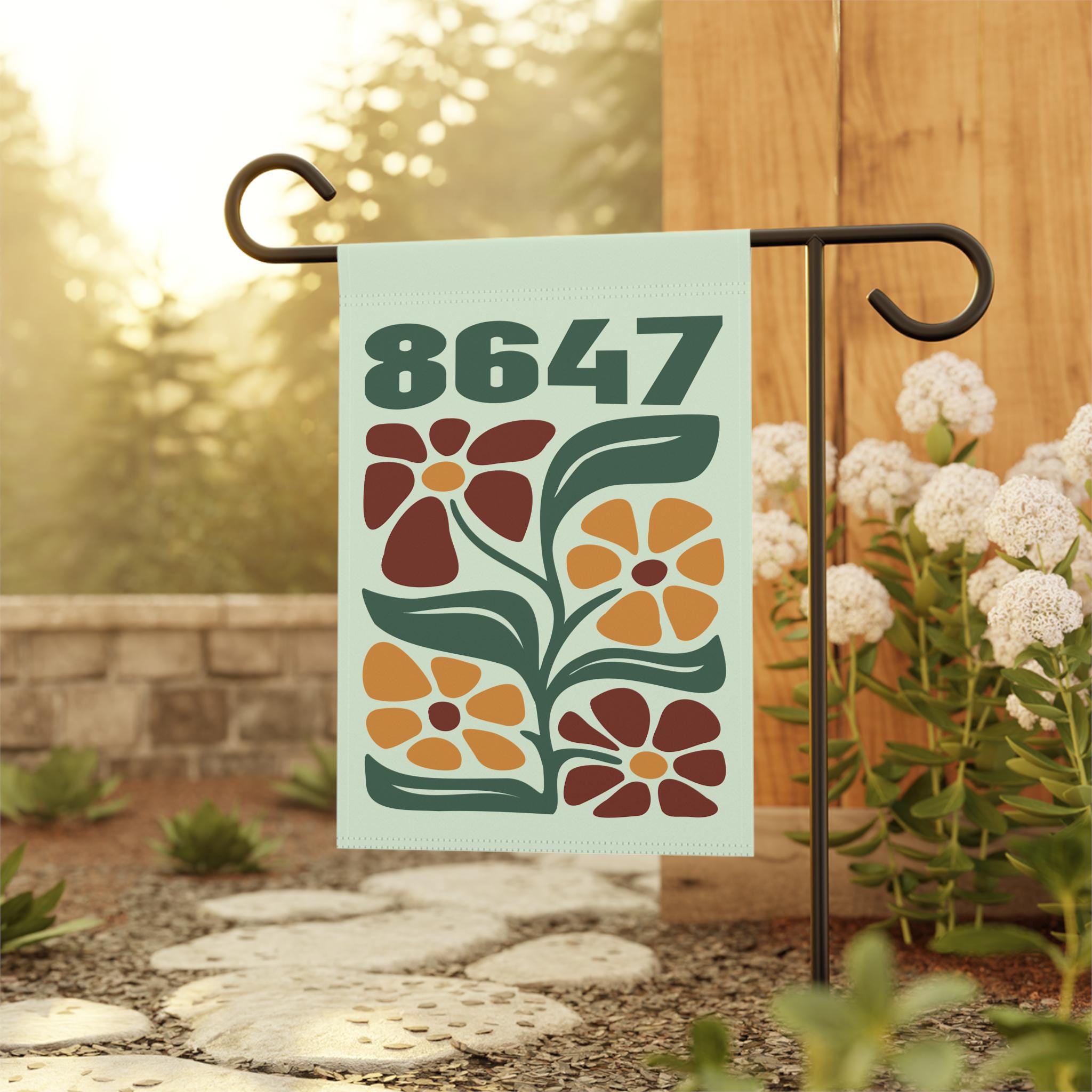 8647 Flag, Anti Trump Garden Flag, Resistance Garden Flag, Liberal Flag, Fdt Yard Sign, Anti Trump Yard Sign