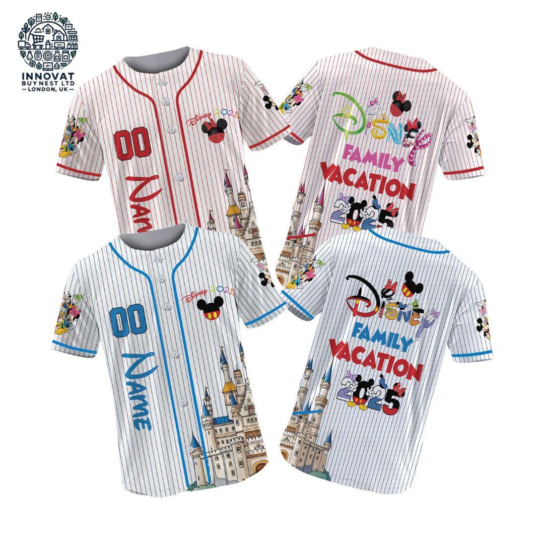 Personalized Disneyyy Vacation 2025 Baseball Jerseys, Disneyyy Family Shirt