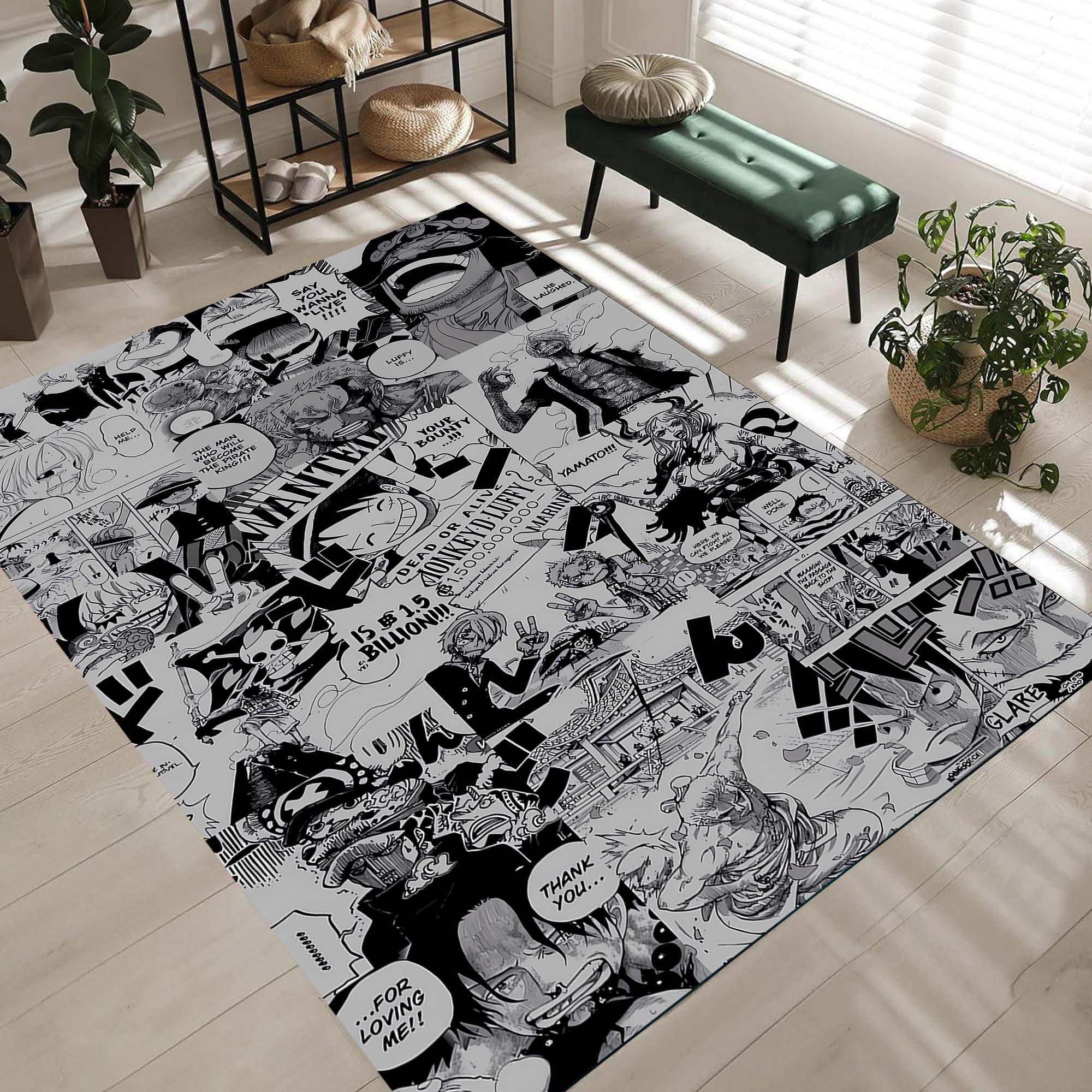 Anime Rug, Anime Home Decor, Anime Rug For Bedroom, Anime Fan Gift, Custom Anime Rug, Anime Gift, Anime Gift Her