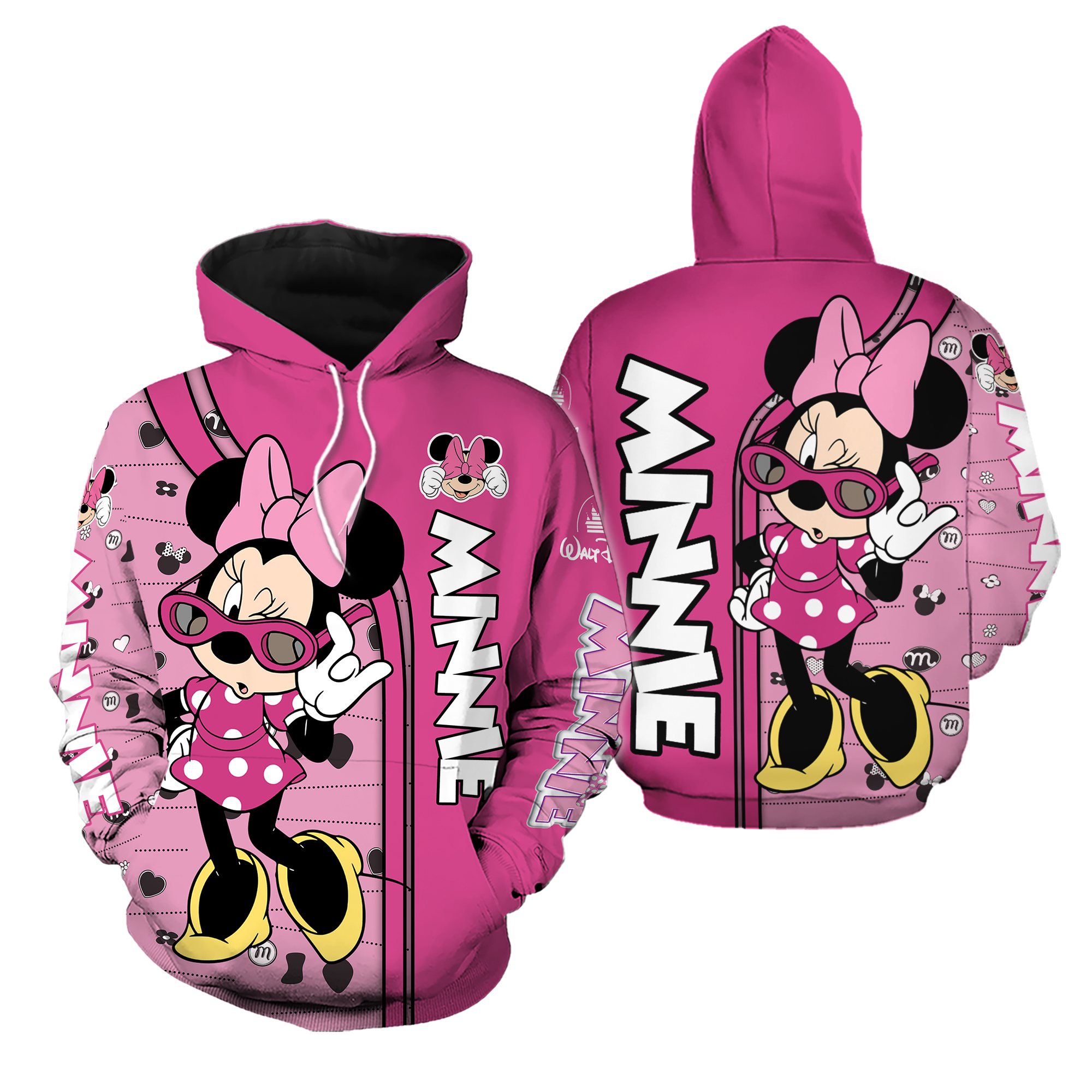 Minniee Mouse 3d Hoodie Mother Day Gift