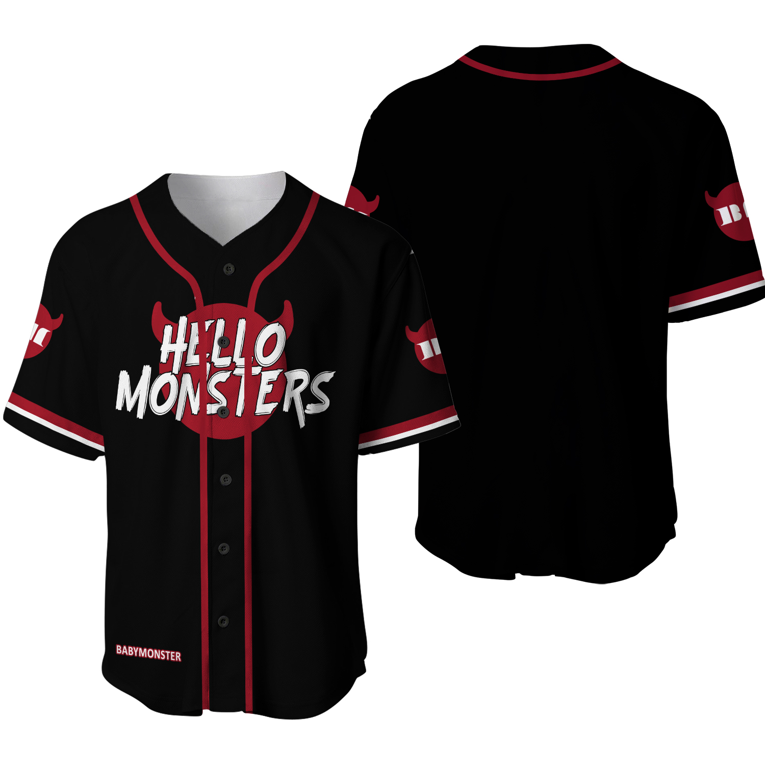 Babymonster  Hello Monster  World Tour 2025 Baseball Jersey
