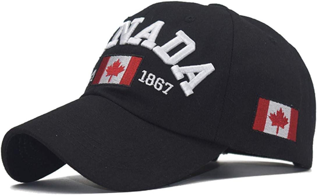 Embroidered Canada Est 1867 Hat, Canada Dad Hat Maple Leaf Flag Cap
