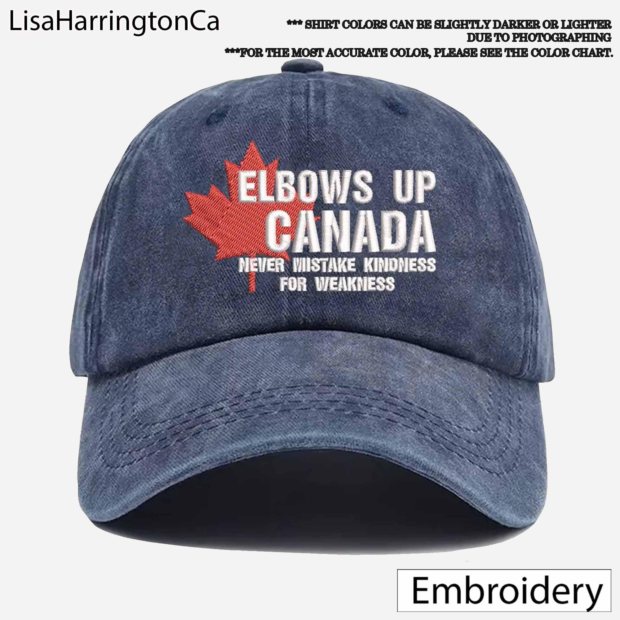 Elbows Up Embroidered Hat, Elbows Up Hat | Embroidered Canada Hat