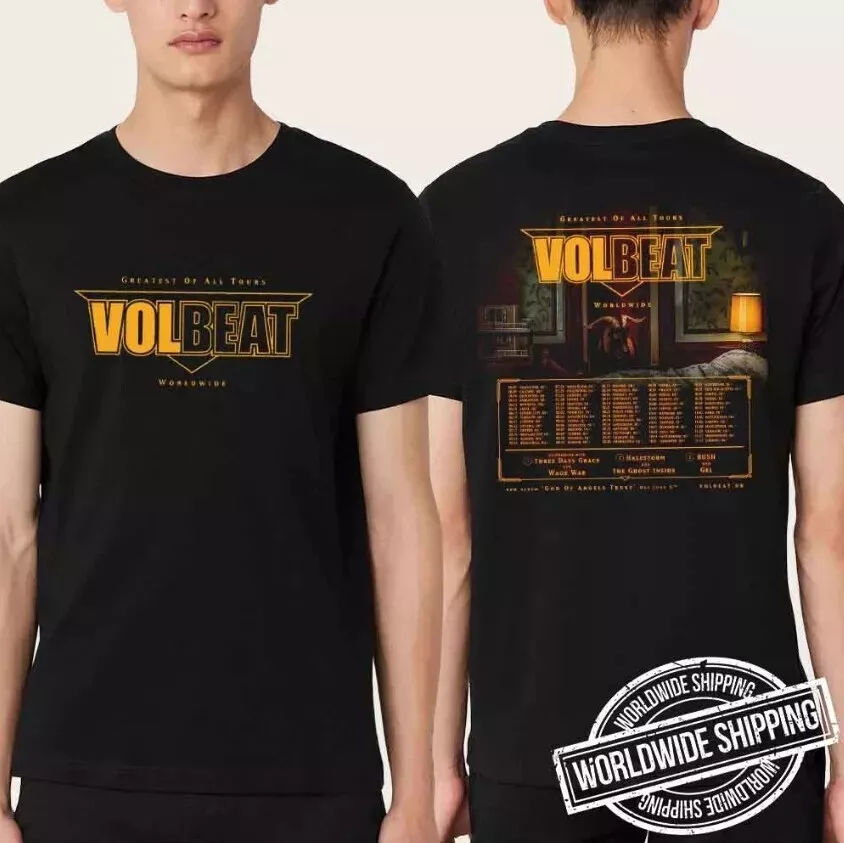Volbeat Greatest Of All Tours Worldwide 2025 Fan Gifts Two Sides Unisex T-shirt