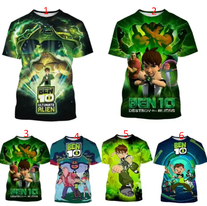 New Omnitrix Ben10 Cartoon Print T-shirts