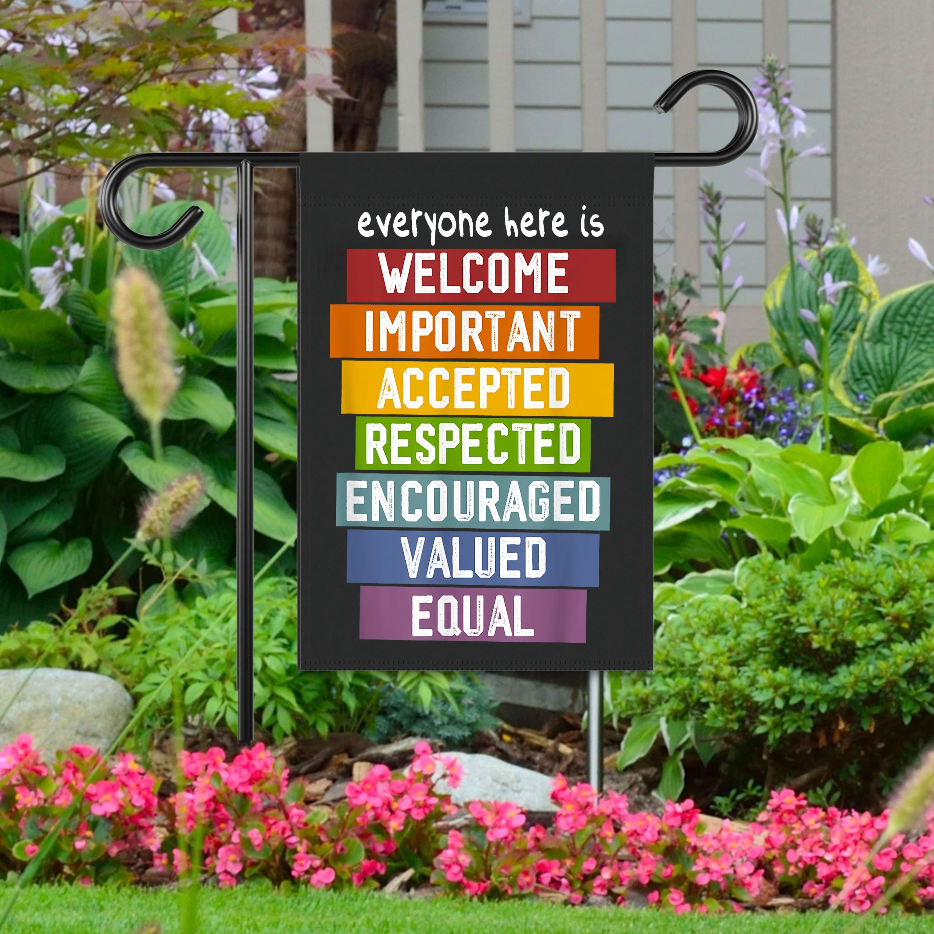 Everyone Is Welcome Here Flag, In This Room Everyone Is Welcome Garden