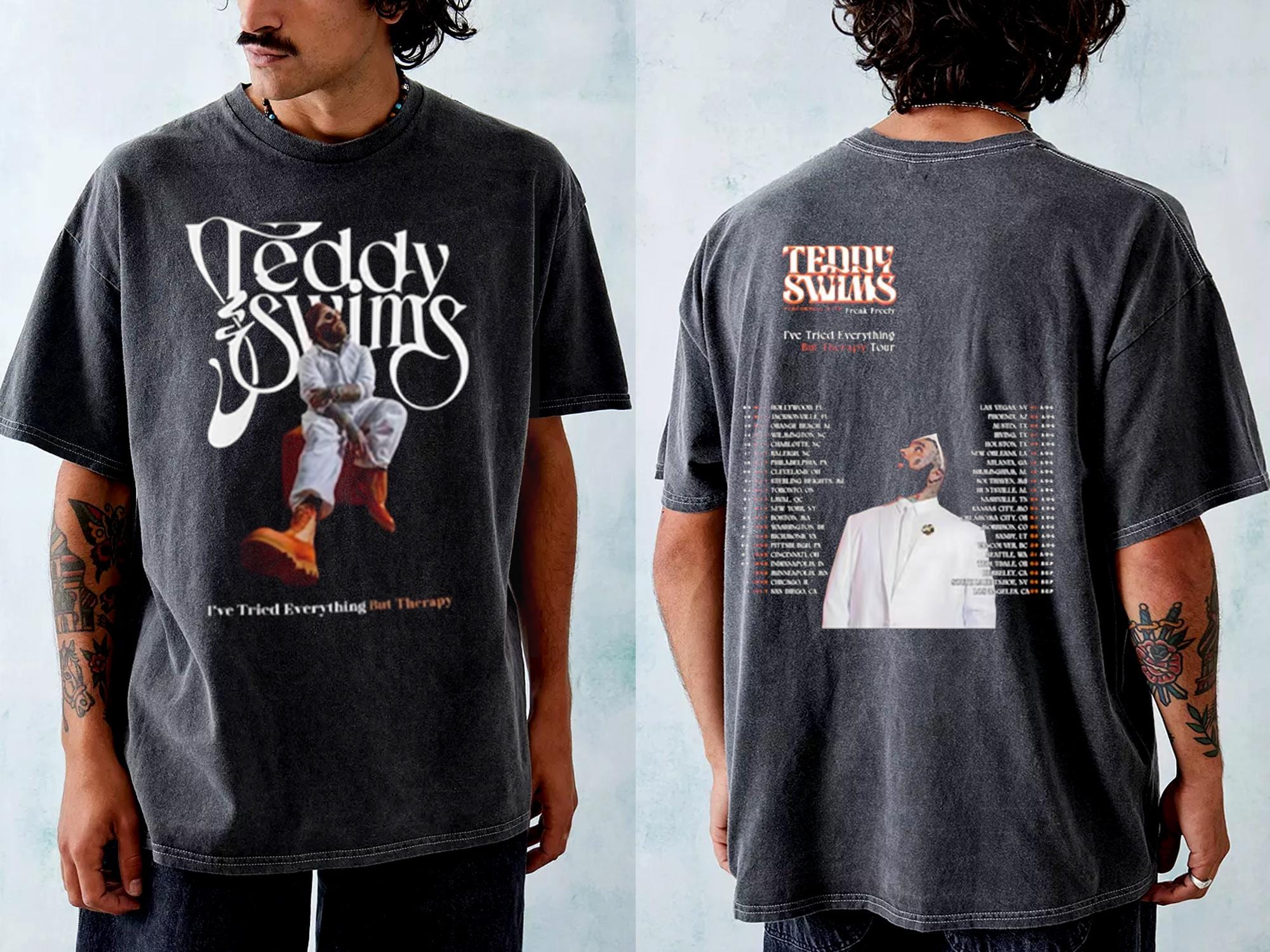 Teddy Swims Graphic Shirt, Teddy Swims Tour 2025 T-shirt, Teddy Swims 2025 Concert Shirt