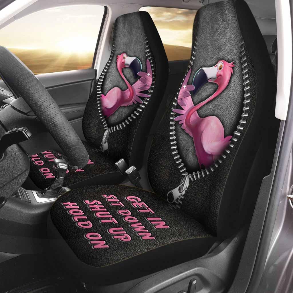 Flamingo Car Seat Cover, Animal Lovers Car Seat Protector, Pink Flamingo Auto Seat Covers