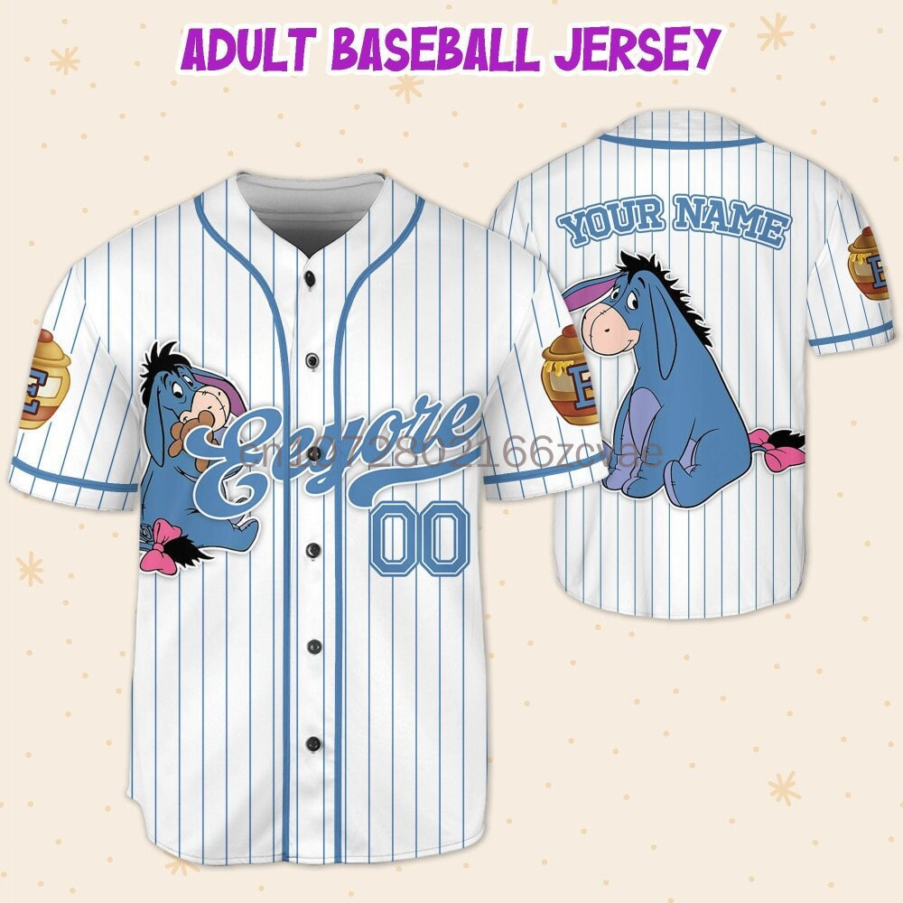 Winniee The Poohh Baseball Jersey, Mickeyy And Friends Baseball Jersey