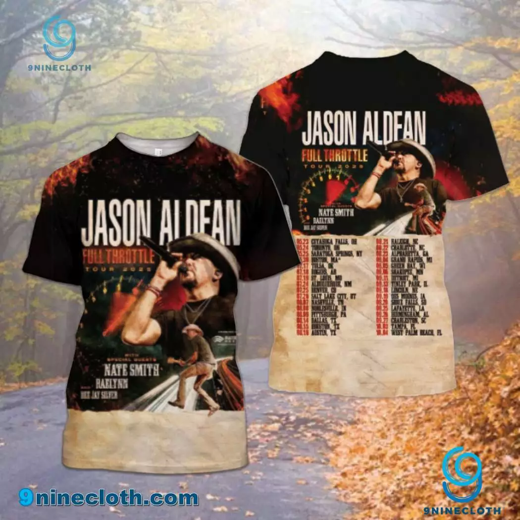 Jason Aldean Full Throttle Tour 2025 Shirt