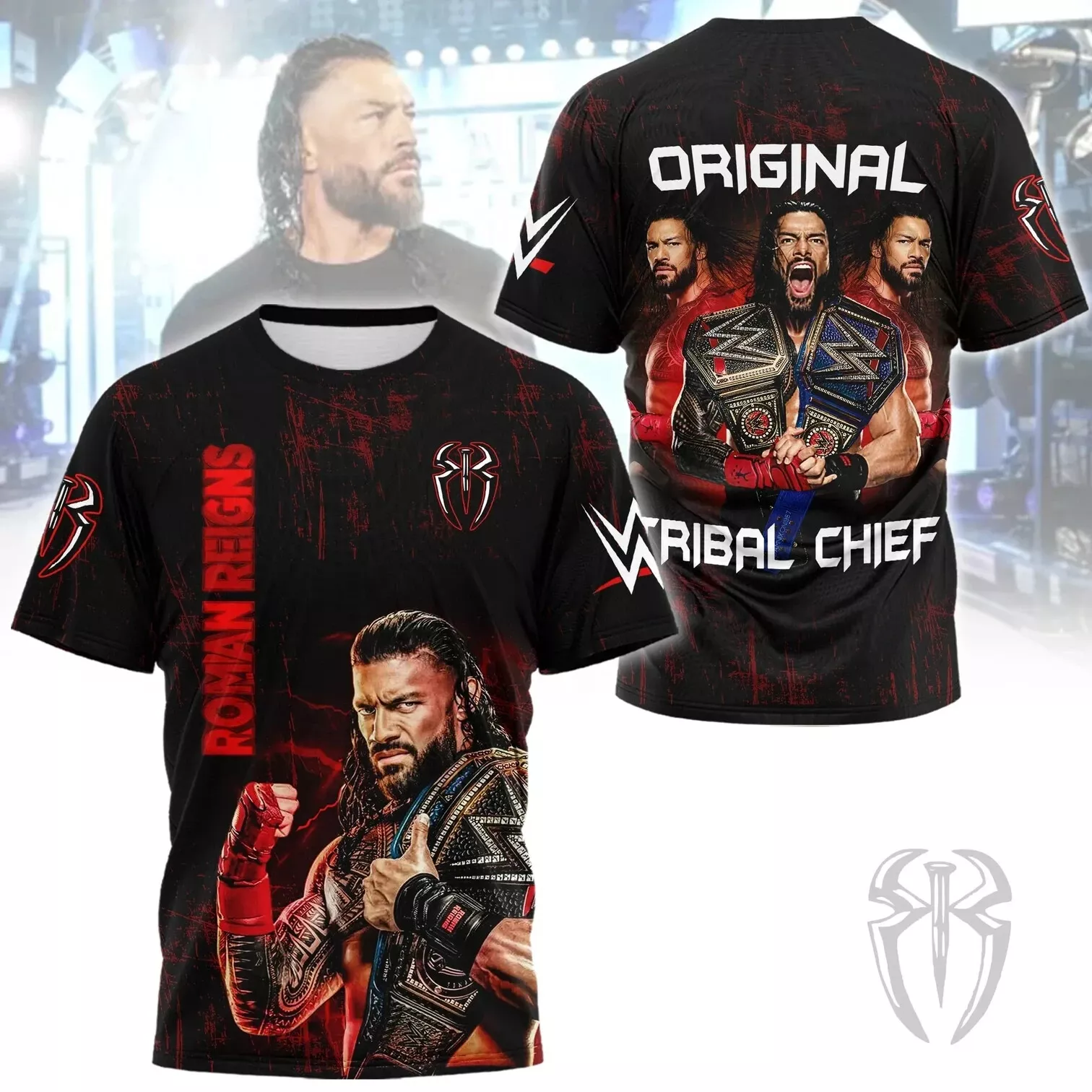 Wrestling Entertainment Summerslam Roman Reign Original Tribal Chief T Shirt 3d