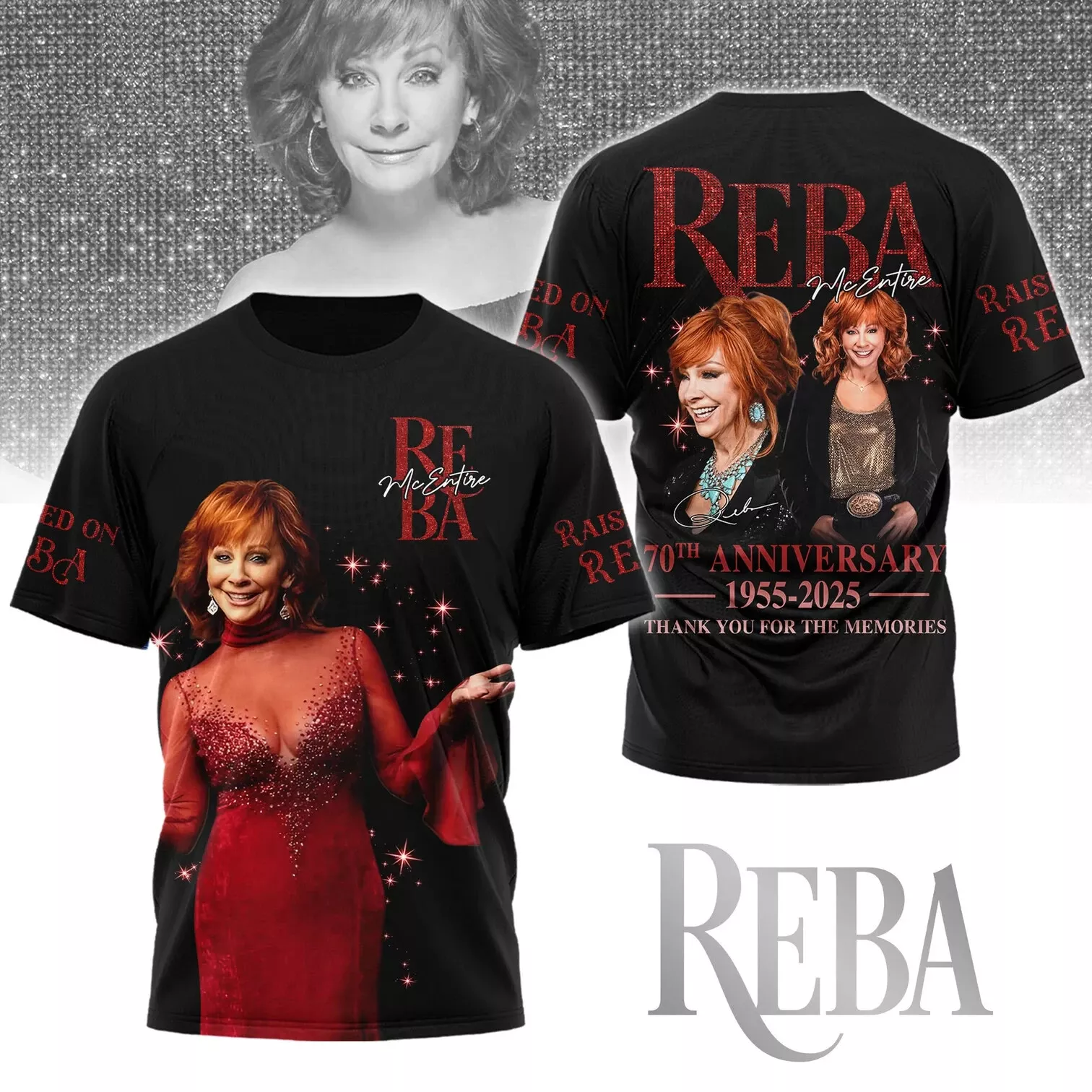 Reba 70th Anniversary 2025 Tour ! Hot T-shirt All Size