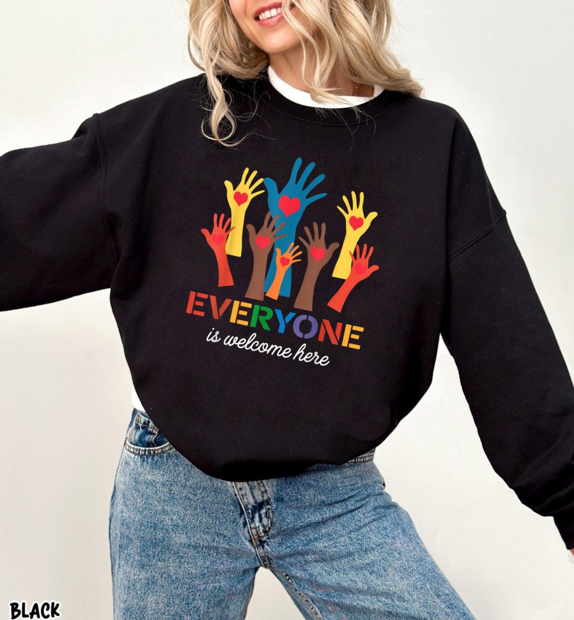 Everyone Is Welcome Here Idaho Teacher T-shirt