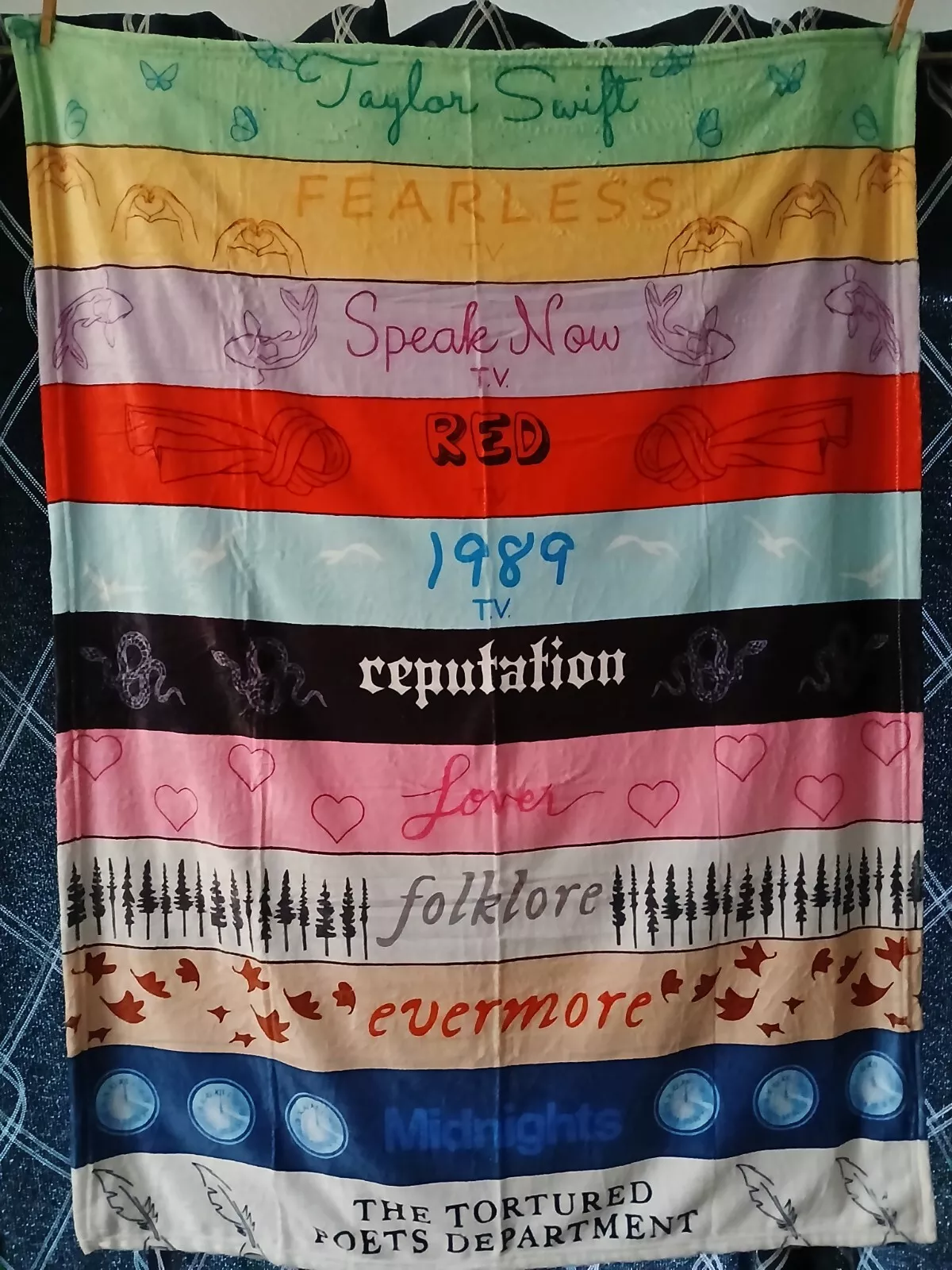 Taylorr Swifts Super Soft Fleece Throw Blanket Albums