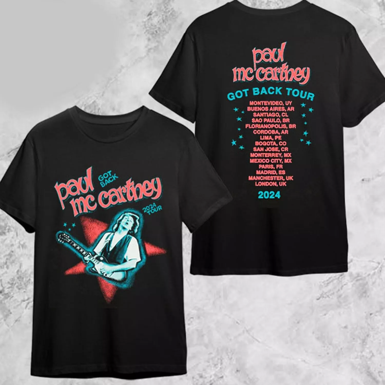 P Mccartney Got Back Tour Date 2024 Fan Gifts Classic T-shirt