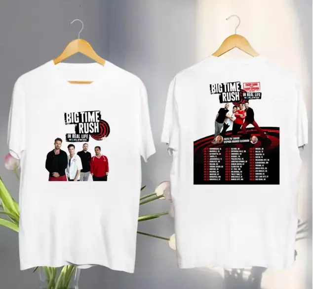 Big Time Rush In Real Life Worldwide Tour 2025 Shirt
