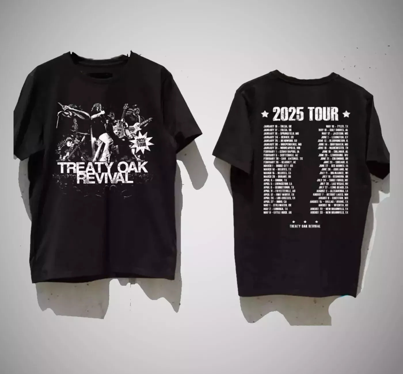 Treaty Oak Revival 2025 Tour Unisex T-shirt