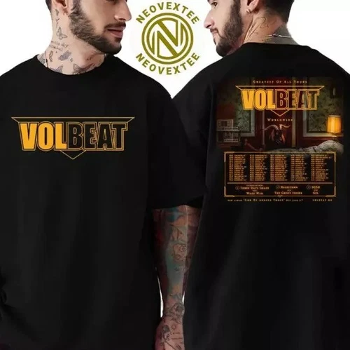 Volbeat Greatest Of All Tours 2025 Worldwide God Of Angels Two Sides T-shirt