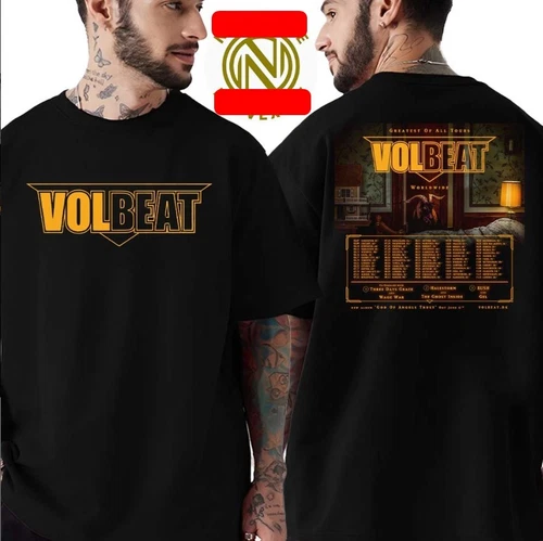 Volbeat Greatest Of All Tours 2025 Worldwide God Of Angels Tshirt Hot