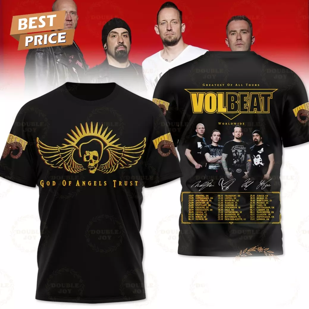 Greatest Of All Tours Volbeat Worldwide 2025 3d T-shirt