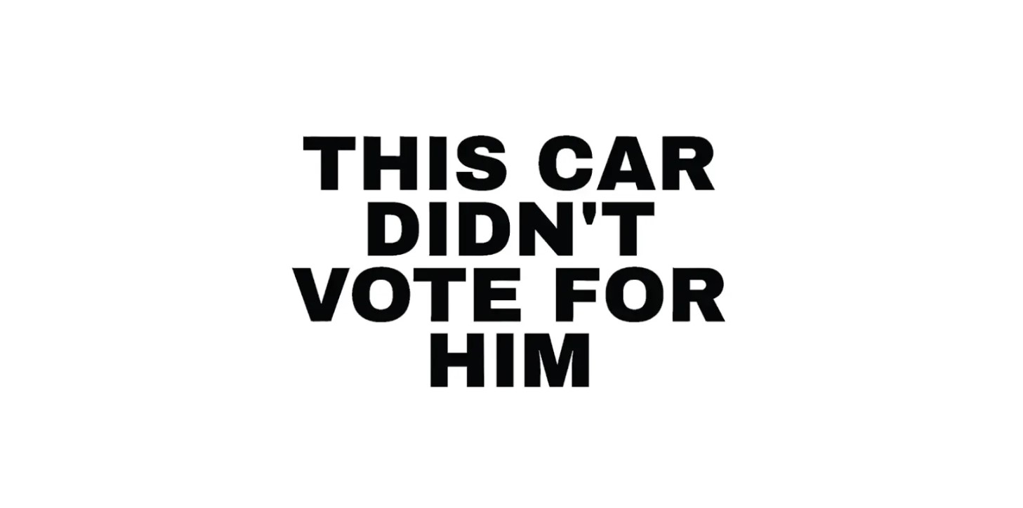 Anti Elon Musk Funny Car Magnet