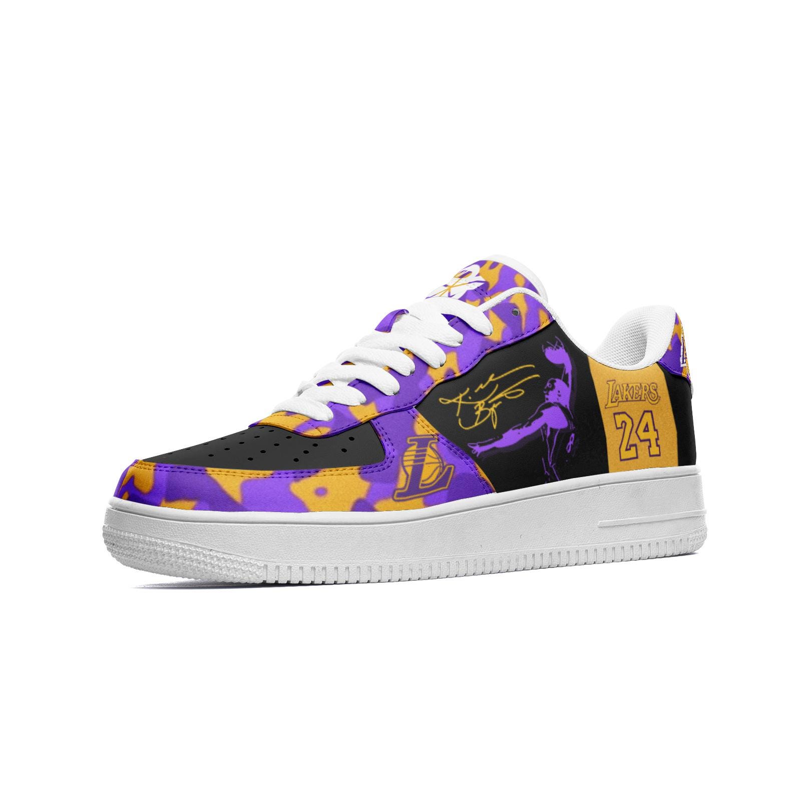 Kobe Bryant Leather Low Top Sneakers, Gifts For Fan