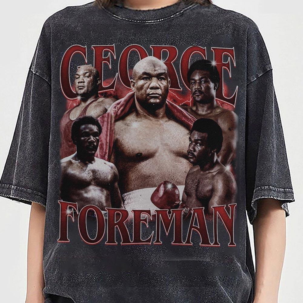 Vintage George Foreman 90 Bootleg Mineral Wash Shirt