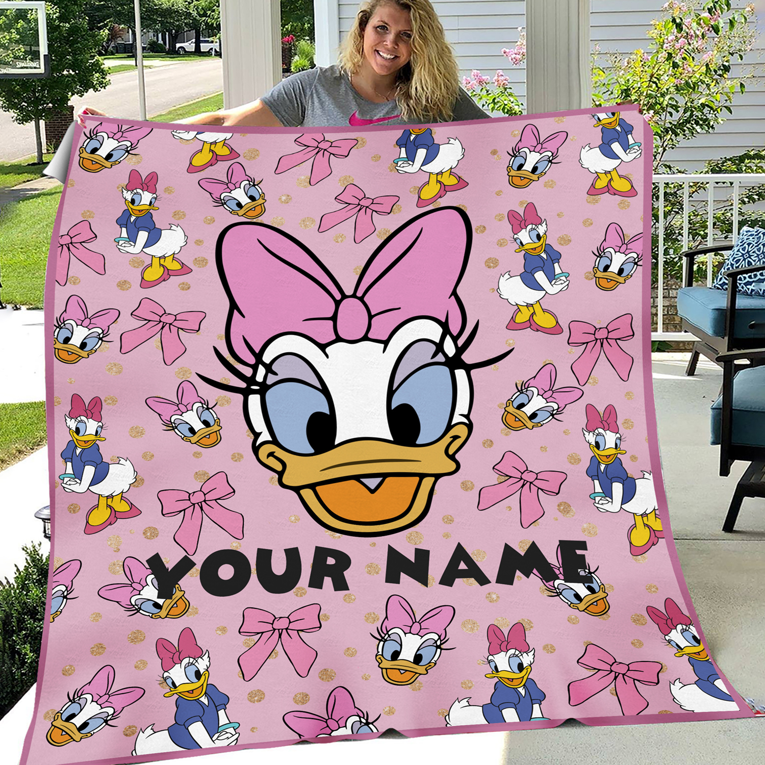 Personalized Name Disneyyy Daisy Duckk Blanket