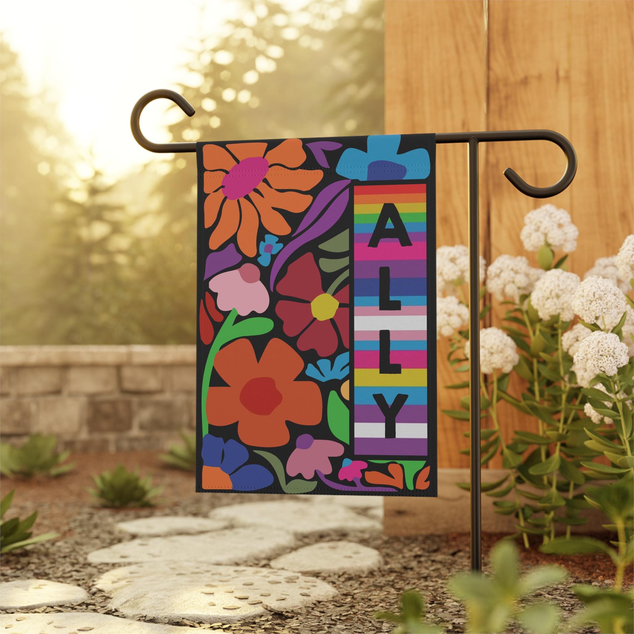 Ally Flag, Pride Month Rainbow Lgbtq Garden Flag, No Hate Yard Flag
