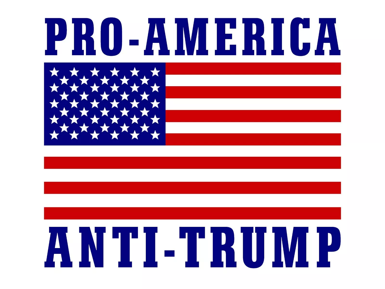 Pro America Anti Trump - No Maga - Anti-trump 2025 Yard Sign