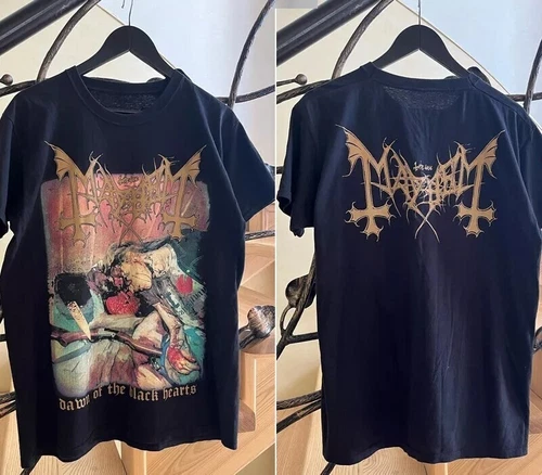 Mayhem Dawn Of The Black Hearts Albums 2 Sided Black Unisex T Shirt