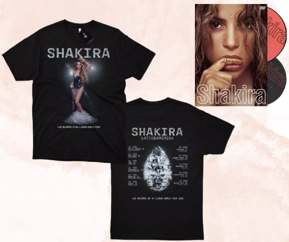 Fan Kit Shakira - 2025 Tour T-shirt + Oral Fixation Tour